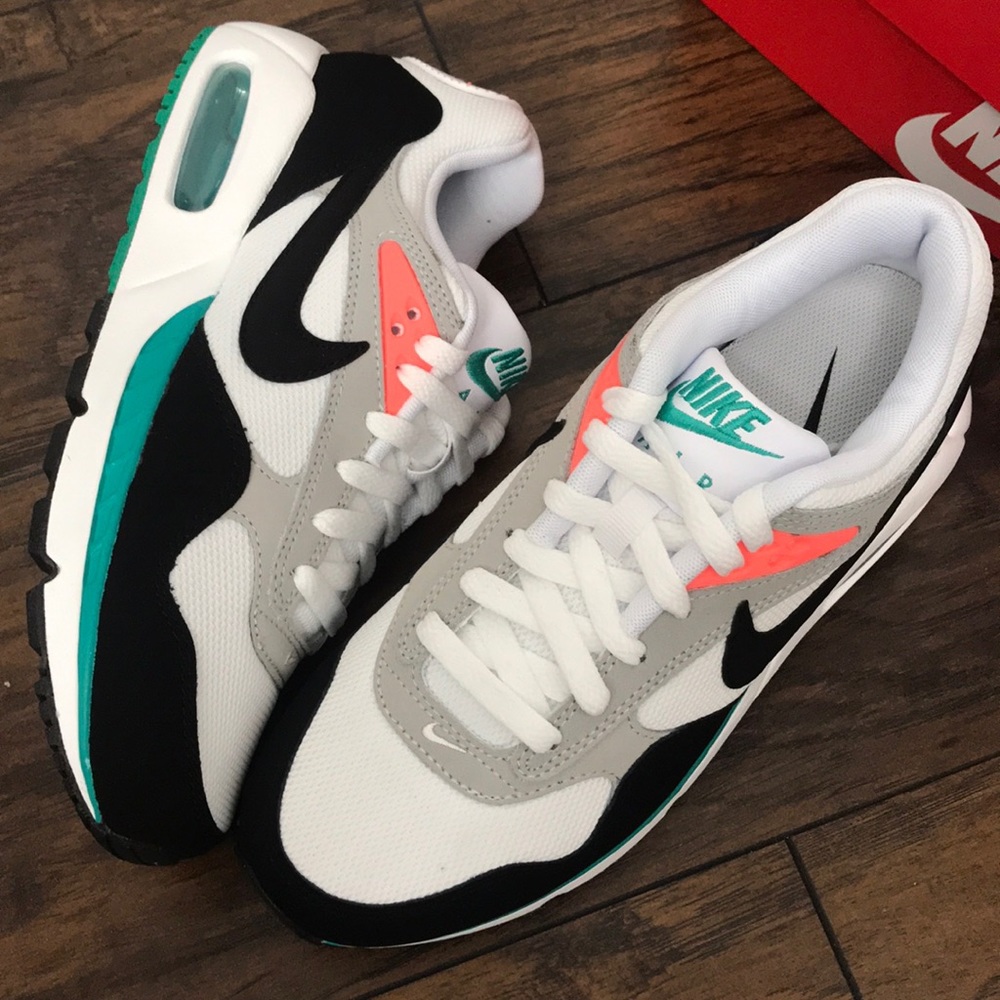 Nike White Black Teal Coral Women's Athletic Shoes